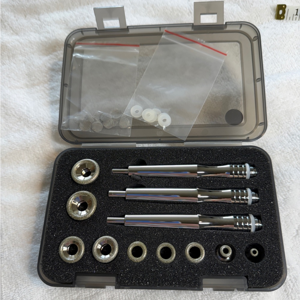 Microdermabrasion diamond head set. Estheticians skincare beauty